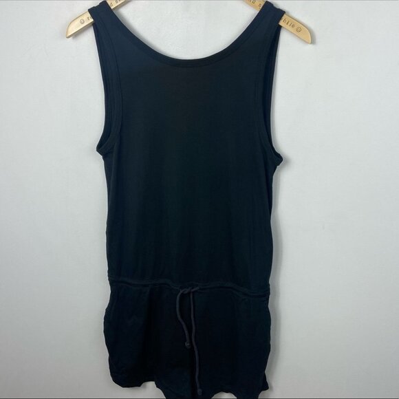 ARITZIA Wilfred Free Romper Black Tie Waist Modal Size XS Minimalist Playsuit - Picture 13 of 13